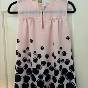 Elle Pink and Black Sleeveless Top
